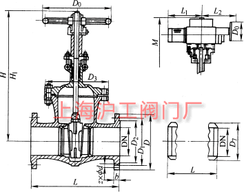 DKZ940H��DKZ940Y��DKZ960Y �� PN16~PN63 ����l�y��Ҫ���μ��Y(ji��)��(g��u)�ߴ�ʾ��D
